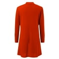 thumbnail image 4 of WEIYLL Women's Cardigans Long Solid Color Soft Button Bodycon Cotton Orange Going Out Fall Tops ,2XL, 4 of 5