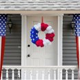 thumbnail image 4 of Utoimkio 4th of July Wreath Patriotic Wreath Decorations for Front Door,Memorial Day Red White and Blue Garland Decorations for Outdoor Front Door Party Supplies 4th of July Accessories, 4 of 6