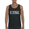 thumbnail image 1 of Normal is Boring - Men's Tank Top for Men, up to Men Size 3XL - Softball with Ball, 1 of 5