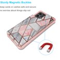 thumbnail image 3 of Tekcoo for Motorola Moto G Stylus 5G 2023 Wallet case, Flip Wallet Leather Magnetic Clasp Case with Credit Card Holder and Shockproof Function Kickstand Phone Cover - Rose Gold Marble, 3 of 7