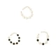 thumbnail image 2 of Sonducket 2 piezas de de cuentas para mujer, fiesta de moda, fecha, viaje, oficina, tienda, decoración, joyería de moda, cumpleaños Ropa, zapatos y accesorios Miscelánea Blanco negro, 2 of 6