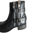 thumbnail image 3 of Steve Madden Womens Mottoo Leather Zipper Ankle Boot, Black, US 9.5, 3 of 4