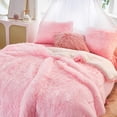 thumbnail image 2 of Juego de edredón Joyreap Plush Shaggy, talla doble, rosa, 2 of 7
