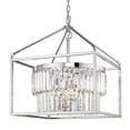 thumbnail image 4 of Golden Lighting 2247-5 CH-CH 18 in. Paris 5 Light Chrome Pendant Ceiling Light, 4 of 4