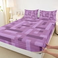 thumbnail image 3 of Homewish Boys Girls Pixelated Miners Game 4 Pieces Queen Sheet Sets,Geometric Plaid Grid Ultra Soft Flat Sheet,Abstract Video Game Queen Fitted Sheet,Luxury Bedroom Decor, 3 of 7