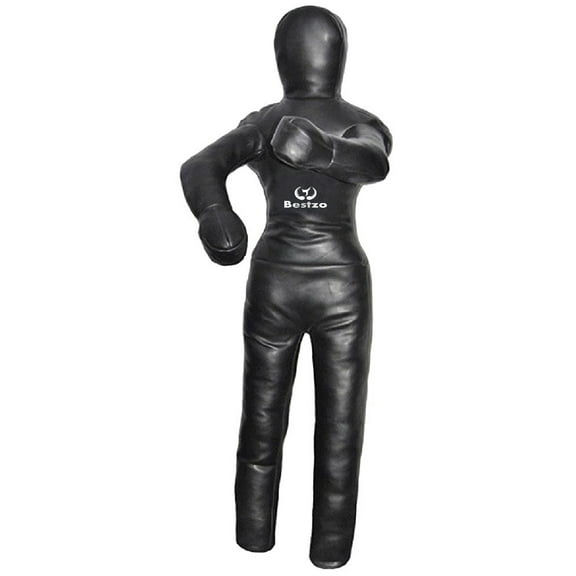 Bestzo MMA Training Sports Dummy Judo Black Wrestling Punching Bag - Unfilled - 48 inches