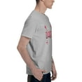 thumbnail image 3 of Crazy Darts Lady Men's Basic Short Sleeve T-Shirt Gray Large, 3 of 5