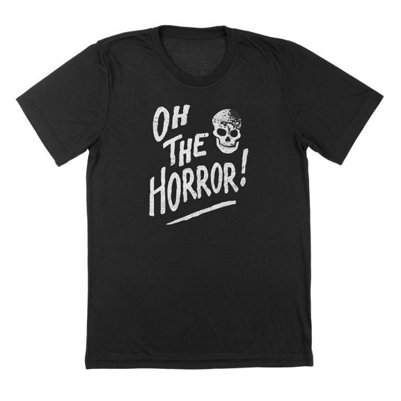 Oh The Horror Humor Graphic Black Mens T-Shirt