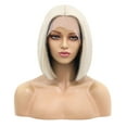 Tape for Tape in Hair Extensions White Wig Short Bob Wigs For Women