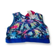 Capezio Girls' Future Star Abstract Movement Bra (Large, Princess Blue)
