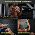 thumbnail image 2 of Juego de accesorios para máquinas de cable Toosci para gimnasio, LAT Pulldown, 2 of 7