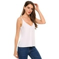 thumbnail image 3 of Zeagoo Womens V Neck Cami Tank Top Strap Sleeveless T Shirt Casual Loose Cotton Vest Blouse, 3 of 9