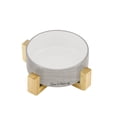 thumbnail image 2 of Sam's Pets Coco Single Pet Bowl with Wood Stand 5.11'' in Light Gray - 6.3, 2 of 5
