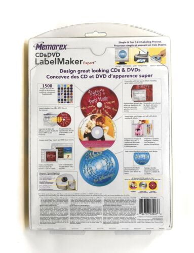 memorex cd label maker system