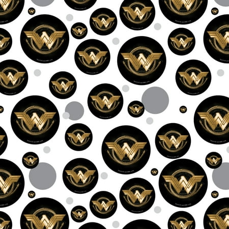 Wonder Woman Movie Golden Lasso Logo Premium Gift Wrap Wrapping Paper Roll