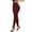 Wine, variant on UAMVSH Mesh Leggings for Women Lace Skinny Stretchy Gym Athletic Pants with Pockets Casual Slimming High Waist Yoga Work Dress Pants(X-Large,Wine)