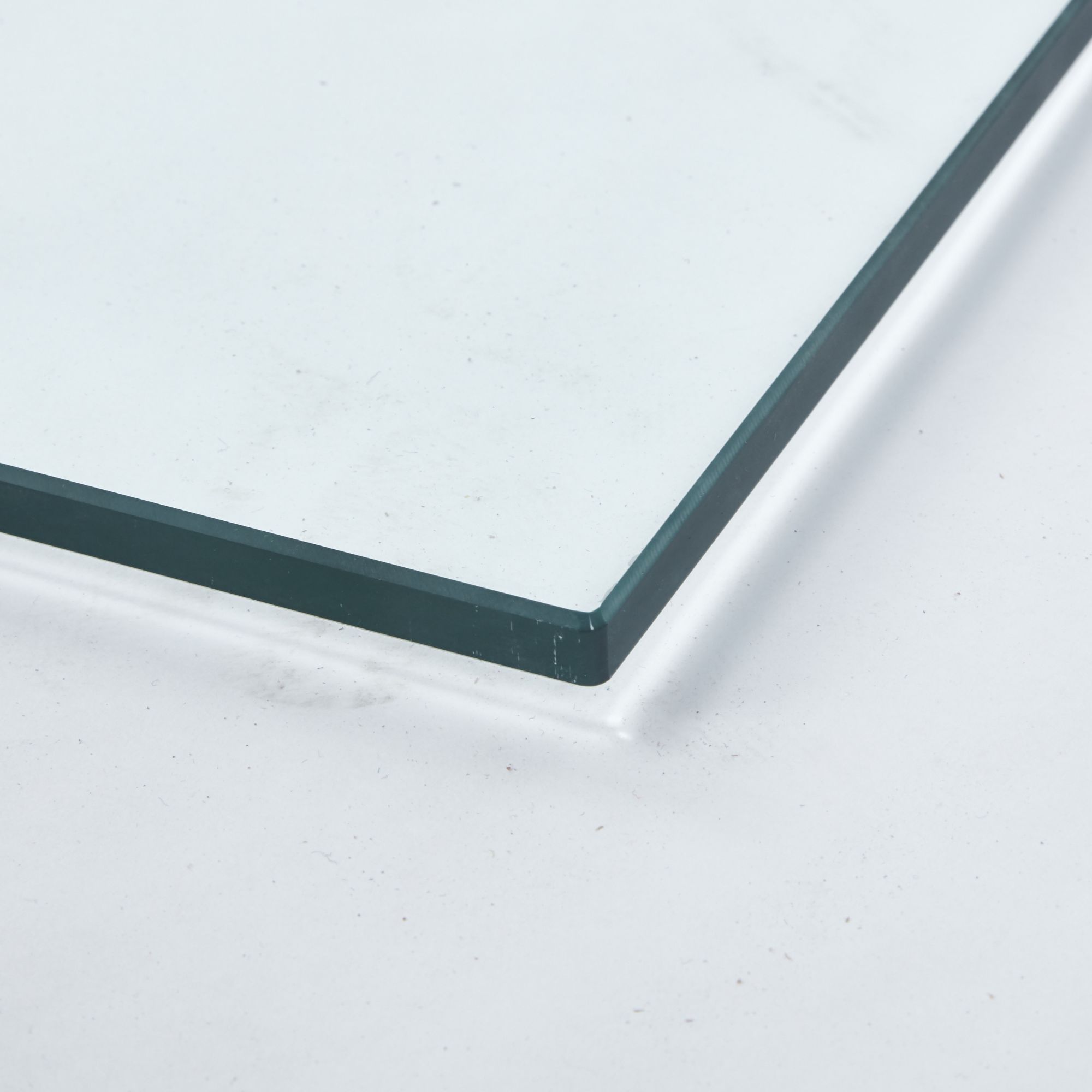 MAYEERTY 35.4*23.6in Rectangle Tempered Glass Top for Dining Coffee Table, Clear