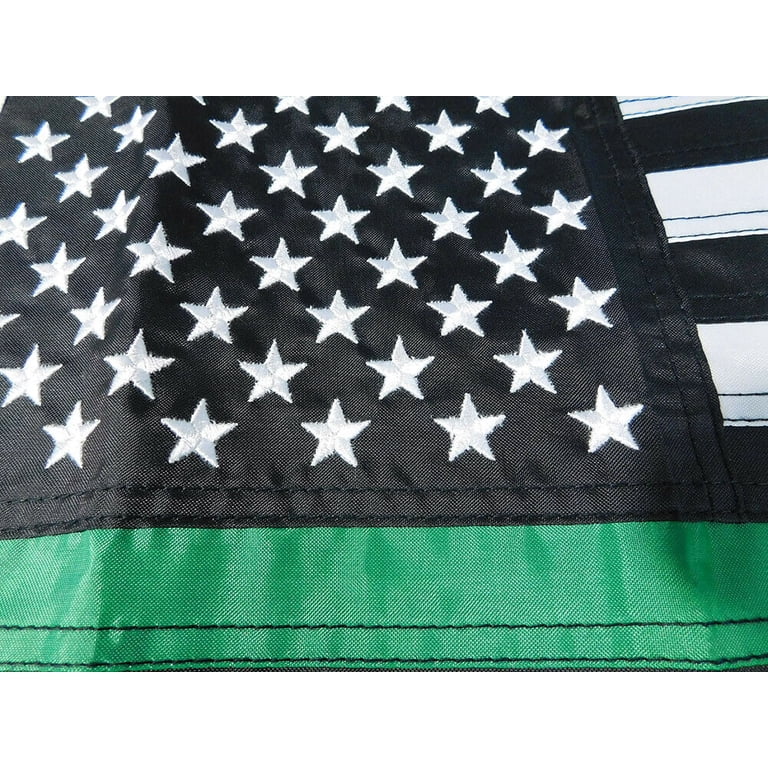 Bandiera USA Thin Green Line 12x18 Pollici In Nylon - RFCO Con Occhielli