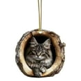 thumbnail image 2 of Cat Acrylic Christmas Ornament,Animal Ornaments for Christmas Tree,Christmas Ornaments Forest Animals Little Animals Acrylic Hanging Decoration Gift for Animal Lovers(#01), 2 of 9