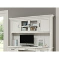 thumbnail image 3 of Modern Wood Hutch With Doors Storage Hutch Fully Assembled White, 3 of 8