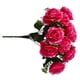 thumbnail image 3 of Ramo de flores de rosas artificiales de 12 cabezas, decoración floral de simulación, ramo de flores falsas nupciales de boda, rosa roja seitruly HA7624-04B, 3 of 6