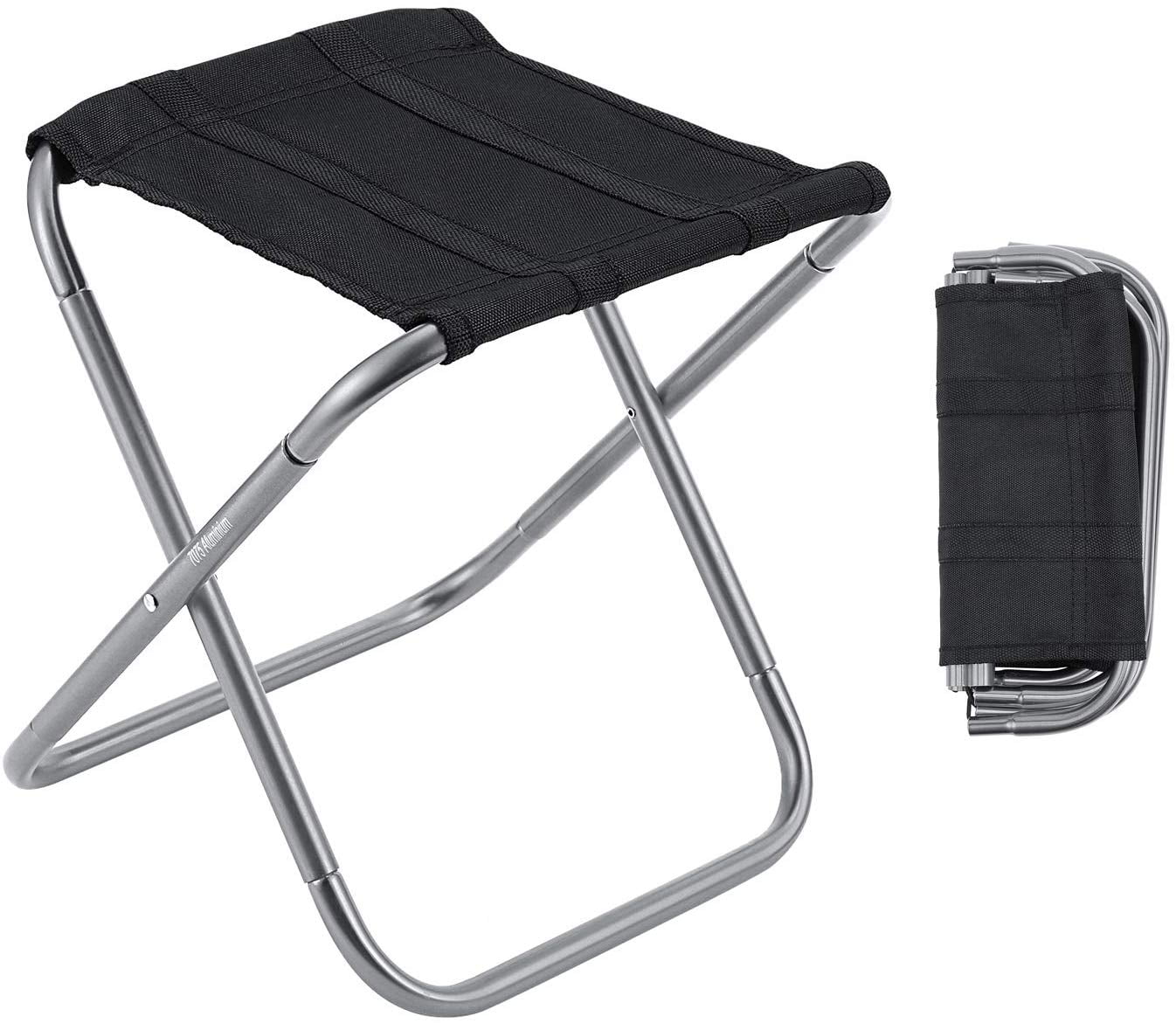 Steel Frame Portable Folding Stool Seat Outdoor Camping Picnic  Fishing Chair 