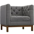thumbnail image 3 of Panache Living Room Set Upholstered Fabric Set of 3 - Gray, 3 of 7