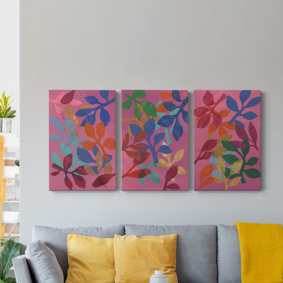 Vivid Stems I Premium Gallery Wrapped Canvas - Ready to Hang - 8 x 12 Each