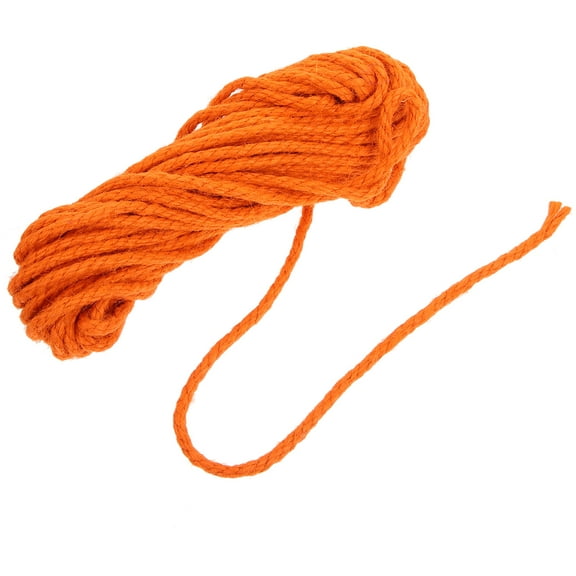 Toyvian 1 Roll of Jute Twine Rope Natural Sisal in Orange for Gardening Projects