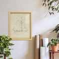 thumbnail image 6 of Sailboat Blueprint III -Framed Print w/glass-Natural Wood, 6 of 7