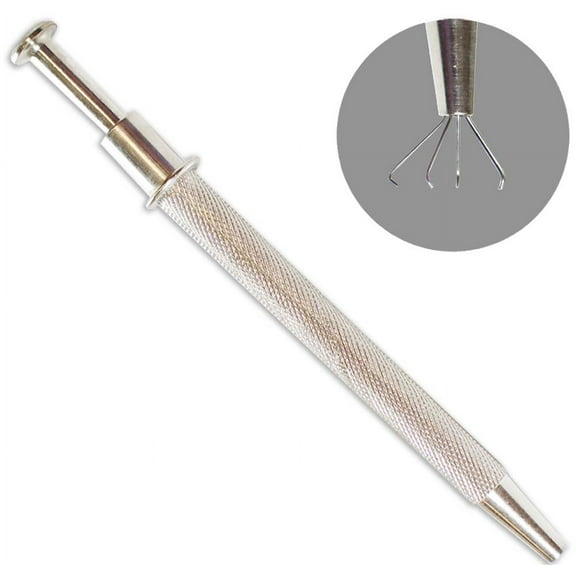 JEWEL TOOL (2 Pack) 5 Prong Pickup Tool | Aluminum Construction | 4.75" (12.1 cm) Length | Textured Grip | Great For Picking Up Gemstones, Diamonds, Small Items, Delicate Tasks