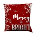 thumbnail image 2 of Hometravel Holiday Pillow Cover, Short Plush Cushion Protector, Christmas Themed Design for Sofa and Chair Decoration, 2 of 6