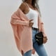 thumbnail image 3 of Qarigey Cárdigan de poliéster para mujer, suéter portátil con estilo, lavable, transpirable, a la moda, para exteriores, suéteres abiertos Abrigos y chamarras Rosado, 3 of 6