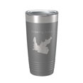 thumbnail image 1 of Victor Braunig Lake Map Tumbler Travel Mug Insulated Laser Engraved Coffee Cup Texas 20 oz Dark Gray, 1 of 1