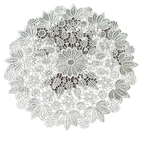 

Wanwan Hollow Out Design Placemat Unique Lace Elegant Embroidery Cup Coaster Household Supplies