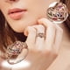thumbnail image 1 of Anillos para mujer, regalos para mujer, moda para damas, anillo de joyería de moda con patrón hueco en forma de corazón para damas, 1 of 5