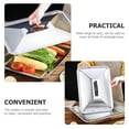 thumbnail image 3 of Stainless Steel Food Tray Cover Convenient Griddle Cover Kitchen Gadget Bbq Plate Cover, 3 of 6