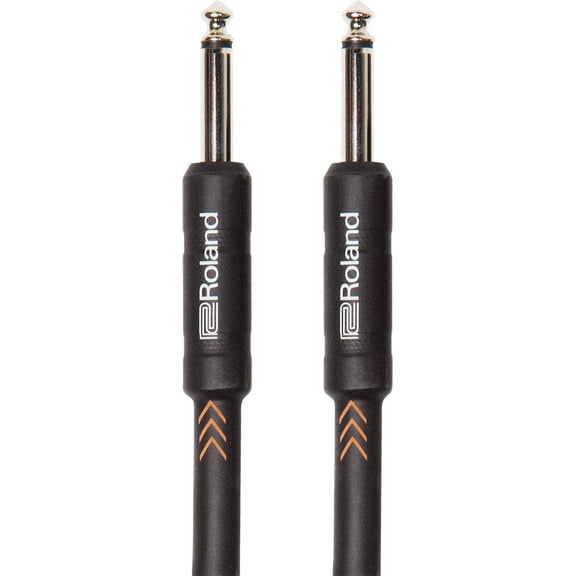 Roland RIC-B10 Black Series Instrument Cable, 10 Ft 3 M Straight/ Straight End