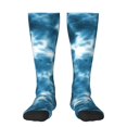 thumbnail image 1 of Balery Blue Tie Dye Calcetines novedosos Calcetines deportivos Calcetines hasta la rodilla Calcetines de algodón Calcetines originales y geniales, 1 of 6