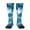 2 Black-2, variant on Blue Tie Dye Pattern Women’s Knee High Crew Socks,Trouser Socks Comfortable, Breathable, Moisture-Wicking and Soft