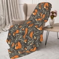 thumbnail image 3 of Sigee Fox And Mushroom for Flannel Blanket - Ultra-Soft, Warm and Cozy, Perfect for Couch, Bed, or Travel-80"x60", 3 of 6