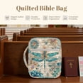 thumbnail image 7 of Xixirimido Bible Cover Case for Women Men Large Bible Cover with Handle Quilted Bible Carrying Case Bag Bible Study Supplies Accessories, Dragonfly Boho Mandala, 7 of 7
