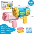 thumbnail image 3 of 2-Pack 40-Hole Bubble Gun with Flashlight, Bubble Launcher Bubble Machine Bubble Blower Bubble Maker Bubble Gun Kids Boys Girls Toy Gifts for Outdoor Indoor Birthday Wedding Party, 3 of 6