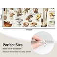thumbnail image 5 of Brown Mushroom Label Light Pattern Kitchen Rug Mat,Kitchen Runner Rugs Non Skid Washable,Decorative Kitchen Floor Mats for Kitchen,Sink,Laundry,17"X47", 5 of 5