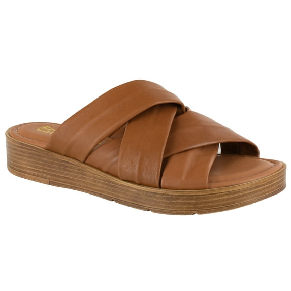 Bella Vita Italy Tor-Italy Multi Banded Slide Sandals (Women)
