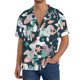 thumbnail image 1 of Balery Cute Poodle Dog Camisa Casual de Manga Corta con Botones para Hombre, Texturizada, Estilo Cubano, para Playa, Verano-X-Large, 1 of 5