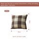 thumbnail image 2 of 2 fundas de almohada a cuadros para exteriores e interiores, fundas de almohada cuadradas de estilo rústico, decoración del hogar, 18 x 18 pulgadas, 2 of 5