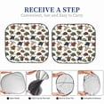 thumbnail image 6 of Naloa Various Turtle Print 2-Piece Windshield Sunshade,Foldable Car Front Window Sun Shades,for Most Sedans SUV Truck-Medium, 6 of 6