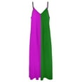 thumbnail image 6 of Green And Pink Sleeveless Dress Loose Women's Dress Dresses Luxury Evening Dresses, 6 of 9