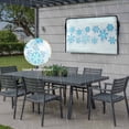 thumbnail image 6 of Outdoor TV Cover 40x25x4.5in, Christmas Abstract Blue Snowflakes Weatherproof TV Screen Protector with Zipper, Winter Snow Scene Outside Television Cover Fits Up to 40-43", 6 of 9